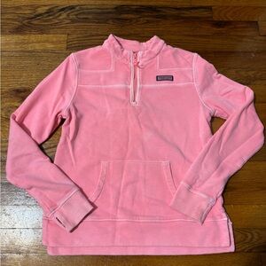 Vineyard Vines Pink Half-Zip Sweatshirt